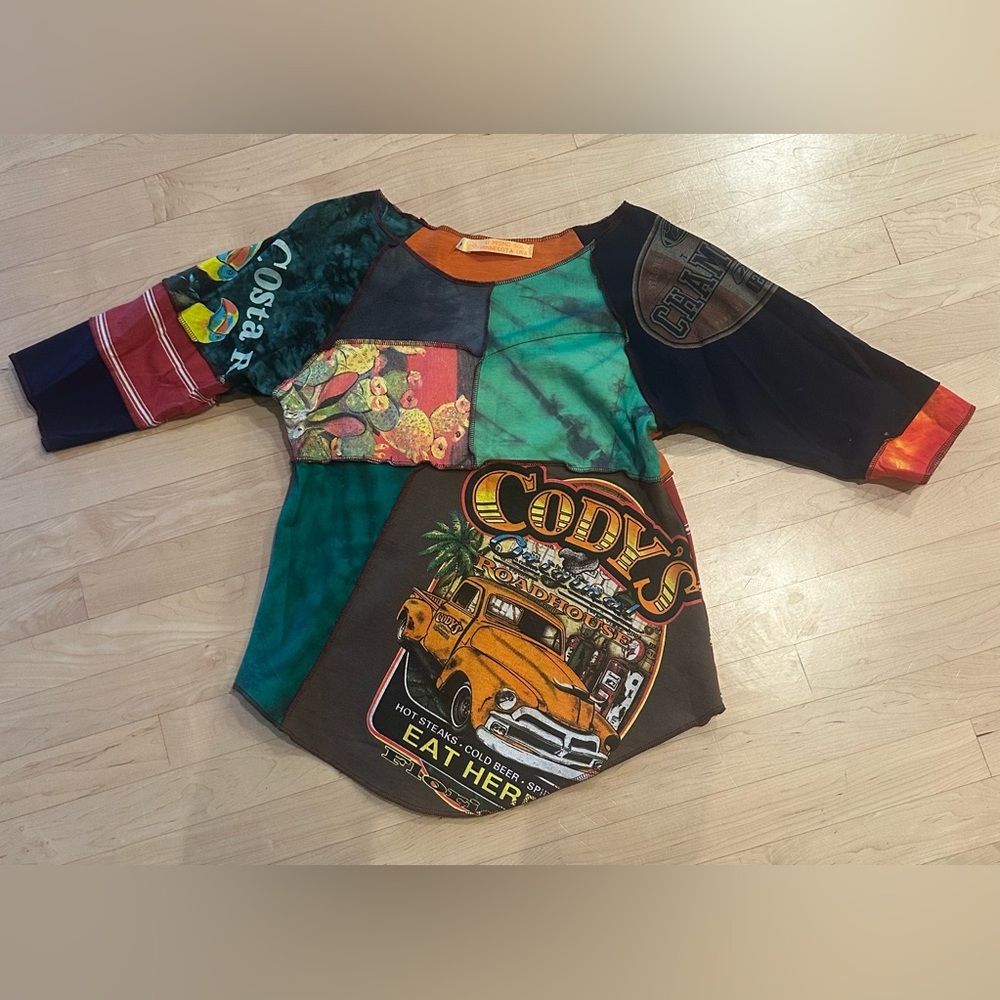 Colorful Patchwork Whimsical Shirt